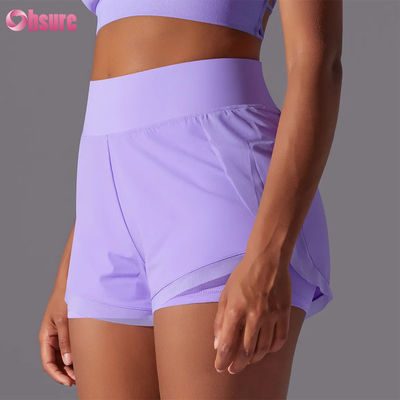 2025 Frauen Hochwaage Atmung Fitness Jogger Shorts Großhandel Sommer Training Lauf Sport Hosen heißes neues Design