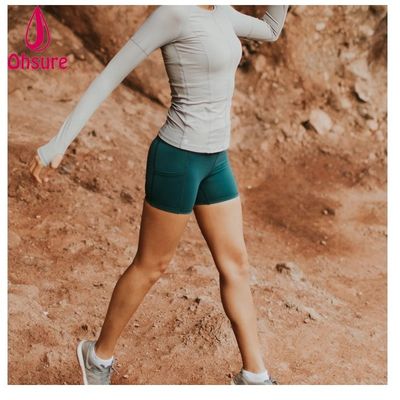 Gym-Shorts, individuell angepasste Workout-Biker-Shorts, Fitness-Shorts für Damen mit Seitentaschen, Workout-Biker-Shorts mit hohem Bund, 10-12 Tage