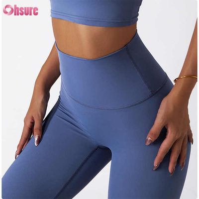 High Waist Butt-Lifting Fitness Yoga Leggings Nude Squatproof Outdoor Cycling Running Pants Hautfreundliche Workout Tights