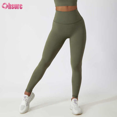 High Waist Butt-Lifting Fitness Yoga Leggings Nude Squatproof Outdoor Cycling Running Pants Hautfreundliche Workout Tights