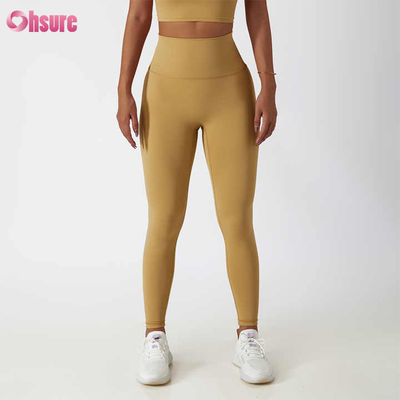 High Waist Butt-Lifting Fitness Yoga Leggings Nude Squatproof Outdoor Cycling Running Pants Hautfreundliche Workout Tights