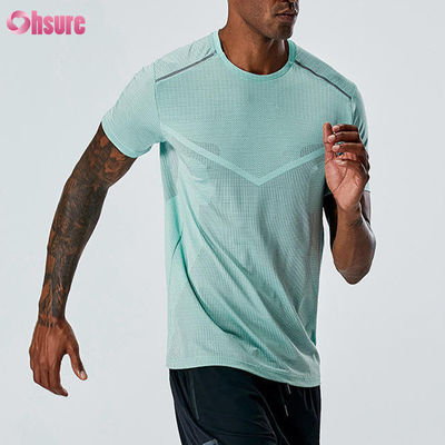 Hochwertiges professionelles Herren-Sport-T-Shirt, Sommer, atmungsaktiv, Fitness-Bekleidung, individuelles Logo, schnell trocknendes Polyester, Athletic Tops
