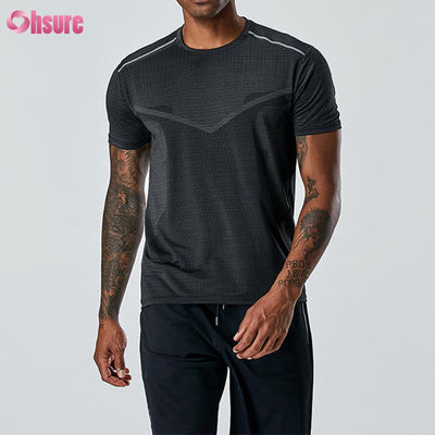Hochwertiges professionelles Herren-Sport-T-Shirt, Sommer, atmungsaktiv, Fitness-Bekleidung, individuelles Logo, schnell trocknendes Polyester, Athletic Tops