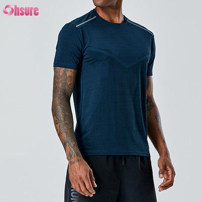 Hochwertiges professionelles Herren-Sport-T-Shirt, Sommer, atmungsaktiv, Fitness-Bekleidung, individuelles Logo, schnell trocknendes Polyester, Athletic Tops