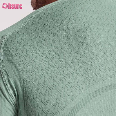 Hochwertiges, schnell trocknendes Muskel-T-Shirt für Herren aus Polyester-Baumwoll-Mischgewebe