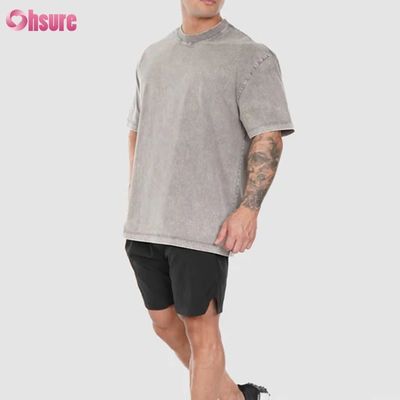 Custom Logo Sport T-Shirt Casual Fitted Ärmel Training Leeres T-Shirt für Männer