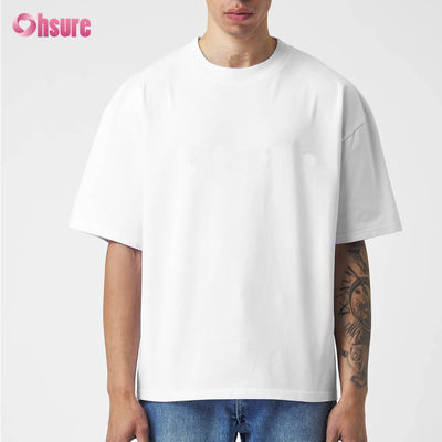 ODM 220 GSM 100 % Baumwolle Einfarbig Kurzarm Oversized Herren Dickes T-Shirt Schwergewicht Essentials Blanko Benutzerdefiniertes Logo T-Shirt Sport