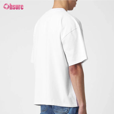 ODM 220 GSM 100 % Baumwolle Einfarbig Kurzarm Oversized Herren Dickes T-Shirt Schwergewicht Essentials Blanko Benutzerdefiniertes Logo T-Shirt Sport