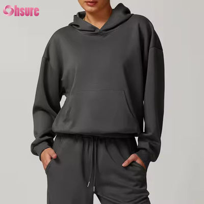 Damen 2-teilige Outfits Trainingsanzüge Sets Kapuzenpullover Weite Bein Sweatpants Tracksuit 2024 Herbst Matching Lounge Set