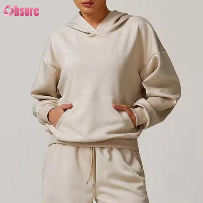 Damen 2-teilige Outfits Trainingsanzüge Sets Kapuzenpullover Weite Bein Sweatpants Tracksuit 2024 Herbst Matching Lounge Set