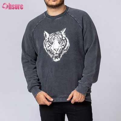 Crew Neck Sweatshirts Casual Pullovers Männer Hoodies Druck Hochwertige Baumwolle Fleece Winterkleidung für Männer Jersey Stoff gestrickt