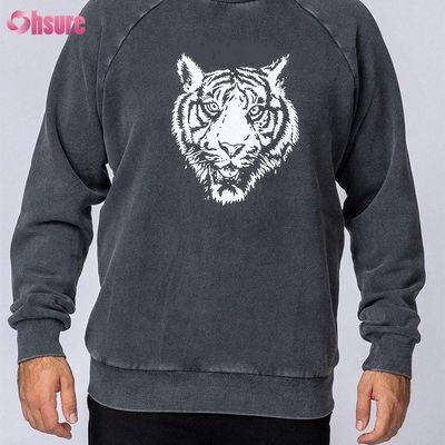 Crew Neck Sweatshirts Casual Pullovers Männer Hoodies Druck Hochwertige Baumwolle Fleece Winterkleidung für Männer Jersey Stoff gestrickt