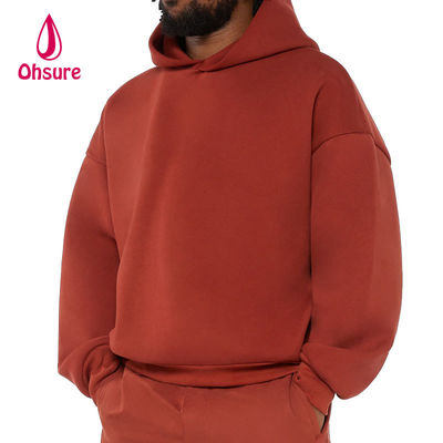 Hersteller von individuellen, schweren Drop-Shoulder-Hoodies, unbedruckt, aus 100 % Baumwolle, übergroß, hochwertige Herren-Hoodies