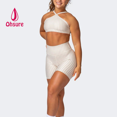 OEM 2-teiliges Set Sport-BH & Scrunch-Butt-Shorts Basketball-Shorts Gym Fitness Sets Damen Shorts