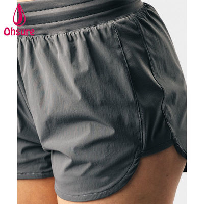 Hochwertiges OEM High-Cut-Design High-Waist Athletic Sport Shorts Damen Fitness Gym Run Yoga Bottoms Shorts Casual Gewebt