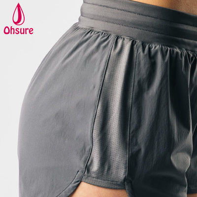 Hochwertiges OEM High-Cut-Design High-Waist Athletic Sport Shorts Damen Fitness Gym Run Yoga Bottoms Shorts Casual Gewebt