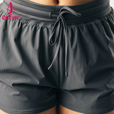 Hochwertiges OEM High-Cut-Design High-Waist Athletic Sport Shorts Damen Fitness Gym Run Yoga Bottoms Shorts Casual Gewebt