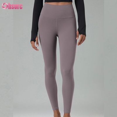 Recycelte Nylon-Spandex-Mischung, umweltfreundlicher Stoff, Gymnastikhose, Workout-Leggings für Damen