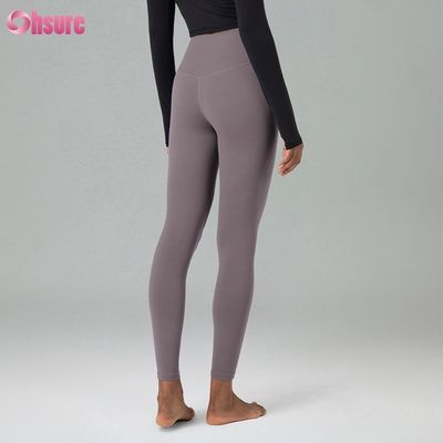 Recycelte Nylon-Spandex-Mischung, umweltfreundlicher Stoff, Gymnastikhose, Workout-Leggings für Damen