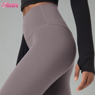 Recycelte Nylon-Spandex-Mischung, umweltfreundlicher Stoff, Gymnastikhose, Workout-Leggings für Damen