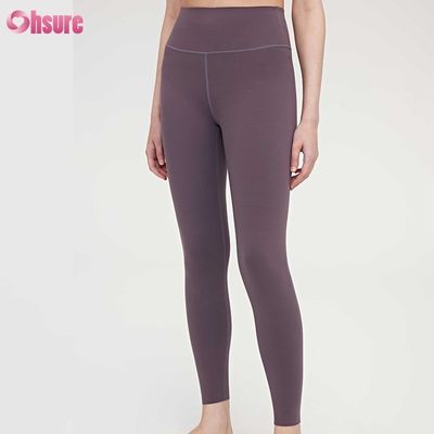 Bekleidung Vier Nadel Sechs Faden Kompression Fitness Damen Leggings Hohe Taille Schlank Voll 1 Stück Sportbekleidung Skinny Yoga Hose