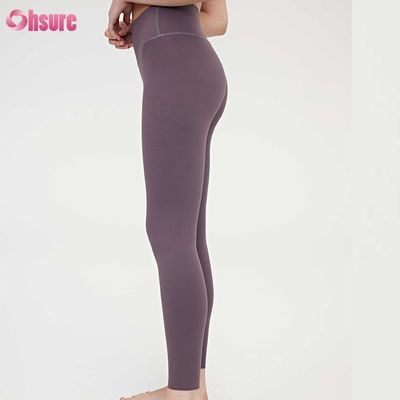 Bekleidung Vier Nadel Sechs Faden Kompression Fitness Damen Leggings Hohe Taille Schlank Voll 1 Stück Sportbekleidung Skinny Yoga Hose