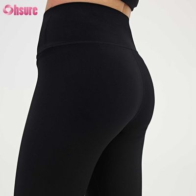 Bekleidung Vier Nadel Sechs Faden Kompression Fitness Damen Leggings Hohe Taille Schlank Voll 1 Stück Sportbekleidung Skinny Yoga Hose