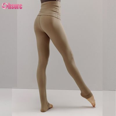 Recycelte Nylon-Spandex-Blend-Sporthose Verstellbare Zugseile Training Leggings für Frauen Voll 1 Stück Hoch Yoga Tragen Volllänge