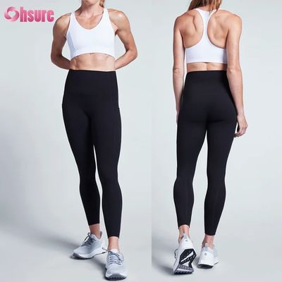 Großhandel Fabrik-Tiefstpreis Yoga Leggings für Damen, hohe Kompression, schnell trocknend, Polyester, mit Handytasche, Workout Leggings