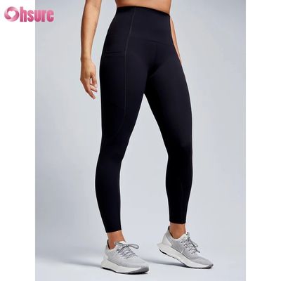 Großhandel Fabrik-Tiefstpreis Yoga Leggings für Damen, hohe Kompression, schnell trocknend, Polyester, mit Handytasche, Workout Leggings