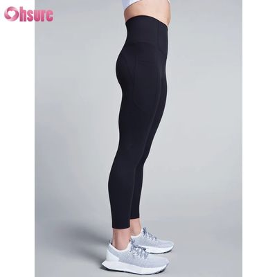 Großhandel Fabrik-Tiefstpreis Yoga Leggings für Damen, hohe Kompression, schnell trocknend, Polyester, mit Handytasche, Workout Leggings