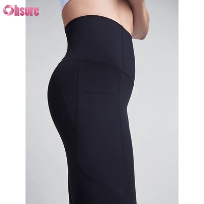 Großhandel Fabrik-Tiefstpreis Yoga Leggings für Damen, hohe Kompression, schnell trocknend, Polyester, mit Handytasche, Workout Leggings