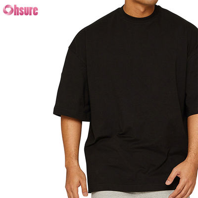 Warmverkauf Sommer Leichtgewicht Bambus Faser Crew Hals Kurzärmel Großformat Boxer T-Shirt für Männer