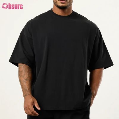 Warmverkauf Sommer Leichtgewicht Bambus Faser Crew Hals Kurzärmel Großformat Boxer T-Shirt für Männer