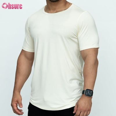 Blank T-Shirt 95% Bambus 5% Spandex T-Shirts für Männer