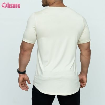 Blank T-Shirt 95% Bambus 5% Spandex T-Shirts für Männer