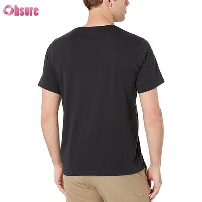 Heißer Verkauf Sommer Kurzarm Workout O-Ausschnitt Blanko Strick T-Shirt für Herren