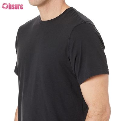 Heißer Verkauf Sommer Kurzarm Workout O-Ausschnitt Blanko Strick T-Shirt für Herren