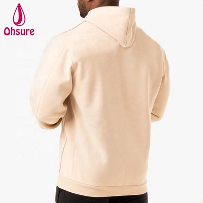 Großhandel Sportbekleidung Athletic Hoodies Herren Custom Fitness Pullover Sweatshirts Atmungsaktive Gym Übergroße Fleece Hoodie Bedruckt