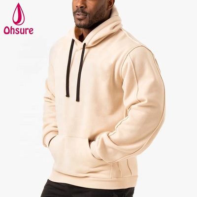 Großhandel Sportbekleidung Athletic Hoodies Herren Custom Fitness Pullover Sweatshirts Atmungsaktive Gym Übergroße Fleece Hoodie Bedruckt