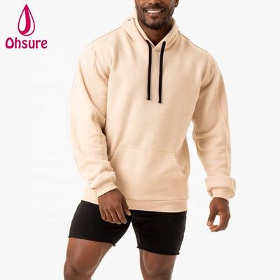 Großhandel Sportbekleidung Athletic Hoodies Herren Custom Fitness Pullover Sweatshirts Atmungsaktive Gym Übergroße Fleece Hoodie Bedruckt