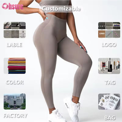 Maßgeschneiderter, brandneuer, hochwertiger Artikel, High-Waist-Hose mit gerafftem Po, Hüftstraffung, GYM, Fitness, Yoga-Leggings für Damen
