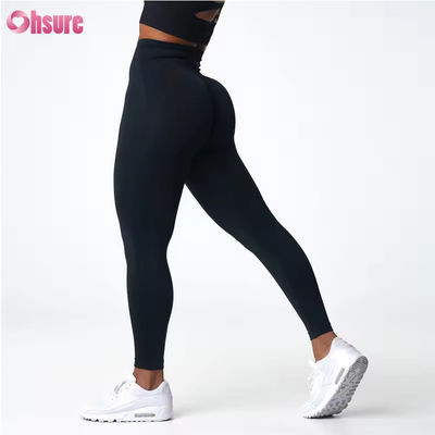 Maßgeschneiderter, brandneuer, hochwertiger Artikel, High-Waist-Hose mit gerafftem Po, Hüftstraffung, GYM, Fitness, Yoga-Leggings für Damen