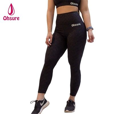 Damen Scrunch-Po-Gymnastik-Leggings, elastische Taille, Sport-Tights, Fitness-Activewear mit einfarbigem Muster, Yogahosen