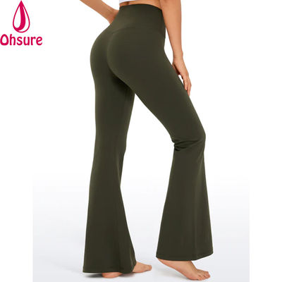 Ausgestellte Gymnastik-Leggings Mode Junges Mädchen Enge Leggings Flare Yoga Hose v Kreuzbund Sport Leggings für Frauen