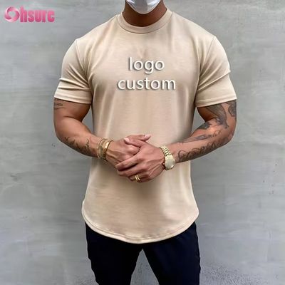 Gym Kleidung Kurzarm Sportbekleidung Neueste T-Shirt Designs für Herren Bedruckte T-Shirts