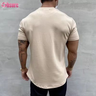 Gym Kleidung Kurzarm Sportbekleidung Neueste T-Shirt Designs für Herren Bedruckte T-Shirts