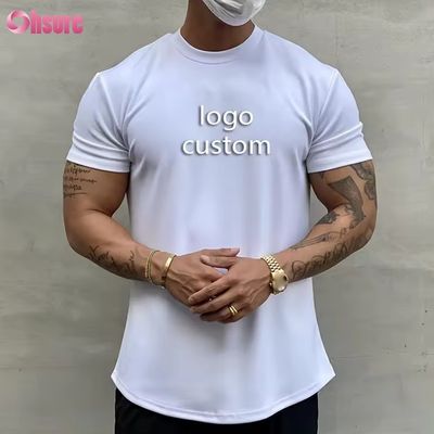 Gym Kleidung Kurzarm Sportbekleidung Neueste T-Shirt Designs für Herren Bedruckte T-Shirts