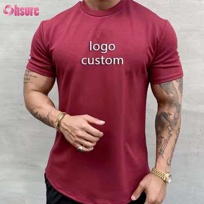 Gym Kleidung Kurzarm Sportbekleidung Neueste T-Shirt Designs für Herren Bedruckte T-Shirts