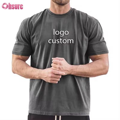 Individuelles Herren-Sport-Top Fitnessstudio Hoch elastisches Kurzarm-Slim-Fit-T-Shirt
